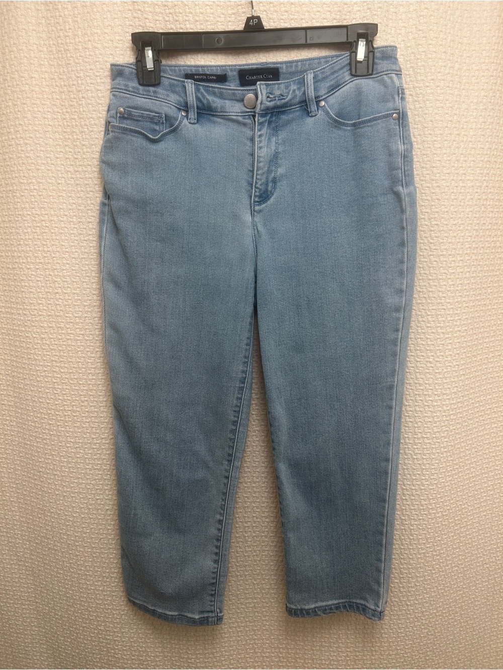 Charter Club Light Blue Women's Straight-Leg Bristol Capri Jeans